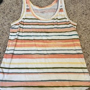 Women’s size S Loft striped tank top.